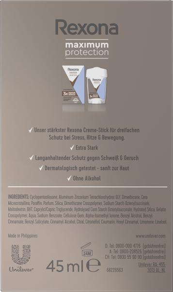 Rexona Maximum Protection Anti-Transpirant Creme-Stick