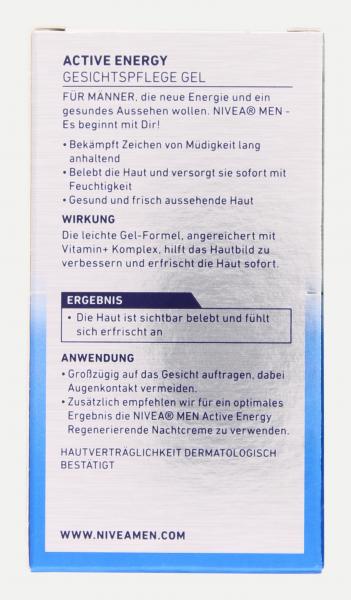 Nivea Men Active Energy Gesichtspflege Gel