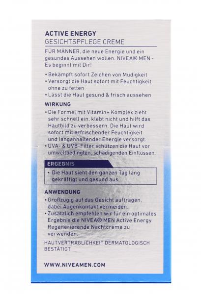 Nivea Men Active Energy Gesichtspflege Creme
