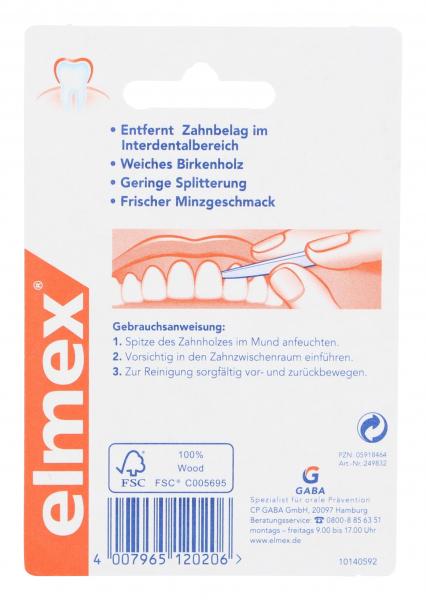 Elmex Zahnhölzer mit Aminfluorid