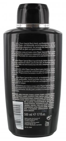John Player Special Black Hand & Body Lotion