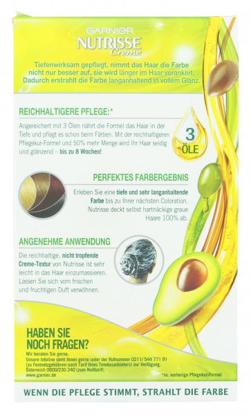 Garnier Nutrisse Creme Pflege-Haarfarbe 30 espresso-dunkelbraun