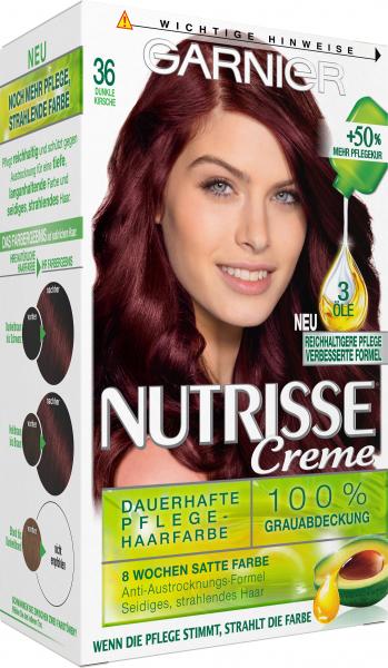 Garnier Nutrisse Creme Pflege-Haarfarbe 36 dunkle Kirsche