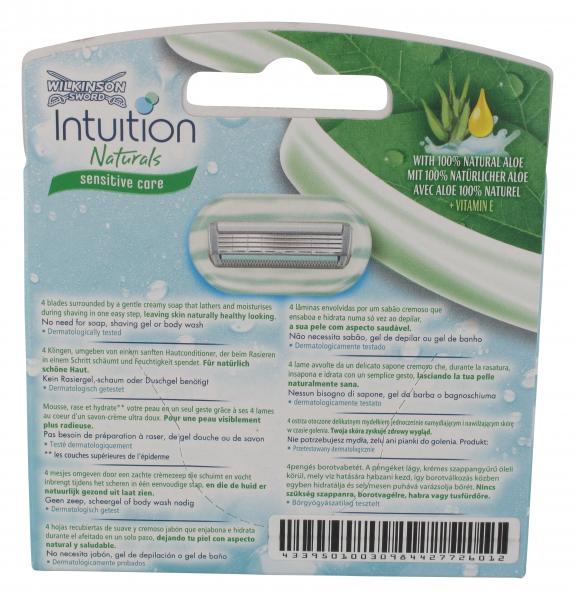 Wilkinson Sword Intuition Naturals Klingen sensitive care