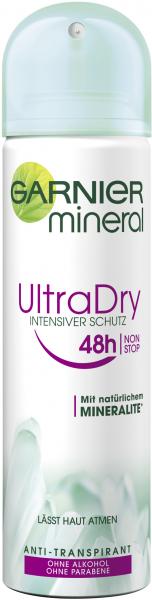 Garnier Mineral Ultra Dry Deodorant Spray 