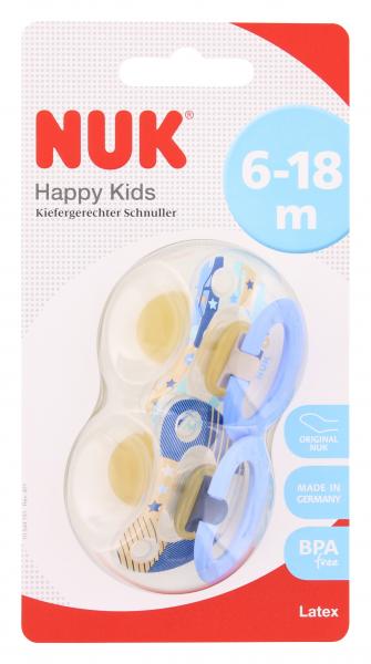 Nuk Happy Kids Kiefergerechter Schnuller Latex Gr. 2