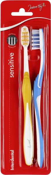 Jeden Tag Zahnbürsten Interdental sensitive