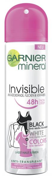 Garnier Mineral Invisible Deodorant Spray