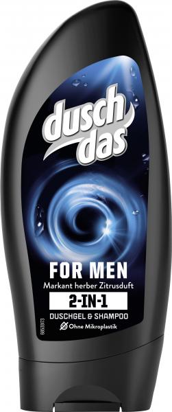 Duschdas 2in1 For Men Duschgel & Shampoo mit markant herbem Zitrusduft