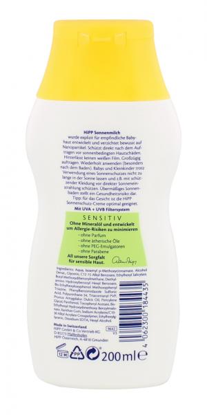 Hipp Babysanft Sonnenmilch Ultra-sensitive LSF 30