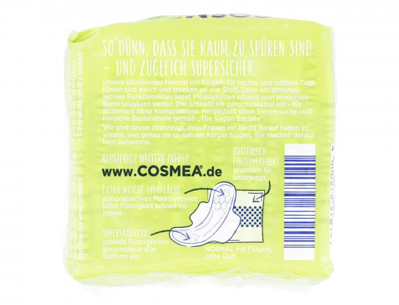 Cosmea Ultra Binden Normal mit Flügeln ohne Duft