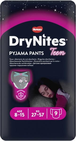 Huggies DryNites Teen Pyjama Pants Girl 27-57kg