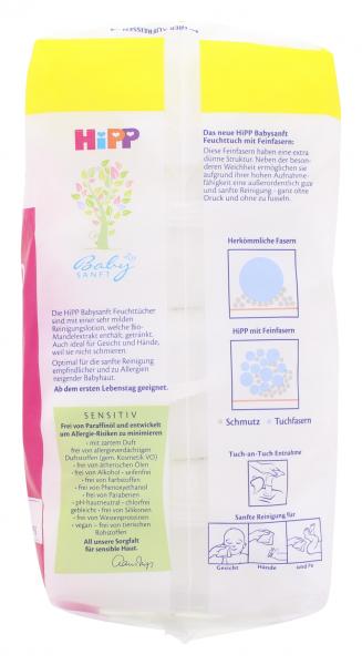 Hipp Babysanft zart pflegend Feuchttücher