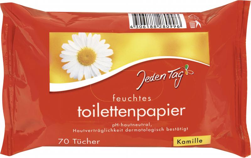 Jeden Tag Feuchtes Toilettenpapier Kamille