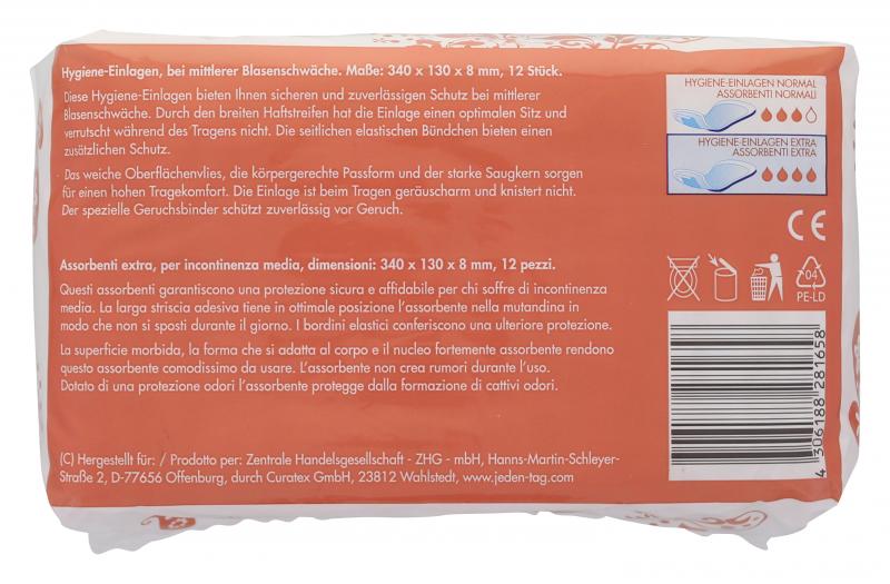 Jeden Tag Hygiene Einlagen extra