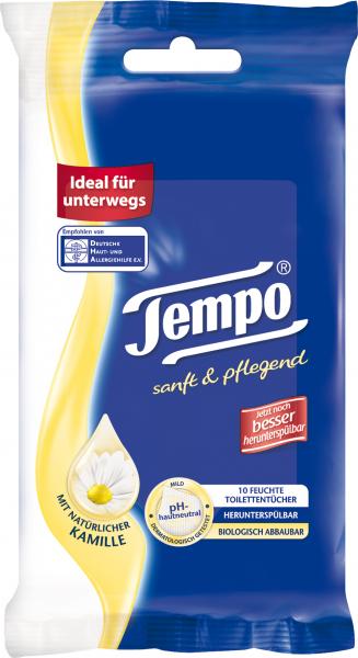 Tempo Feuchte Toilettentücher sanft & pflegend mit Kamille