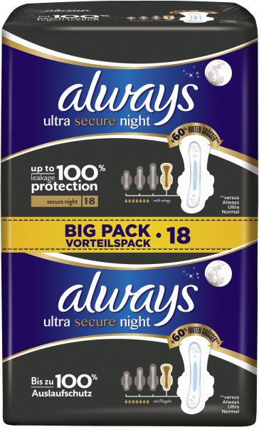 Always Secure night Binden ultra