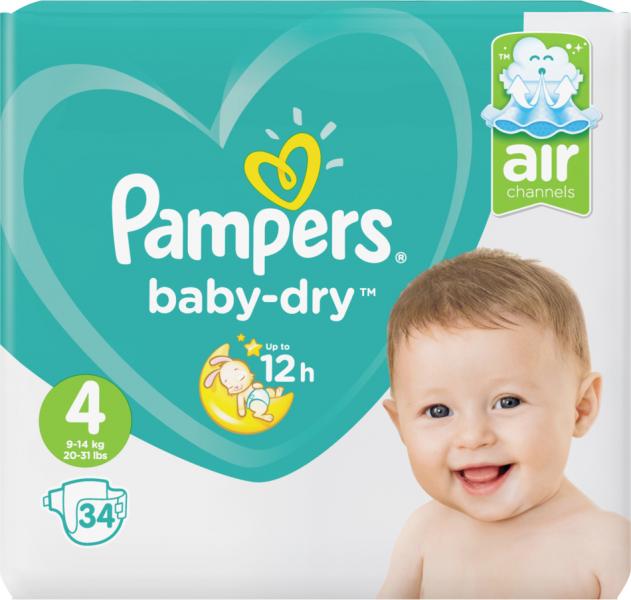 Pampers Baby Dry Gr. 4 Maxi 9-14 kg