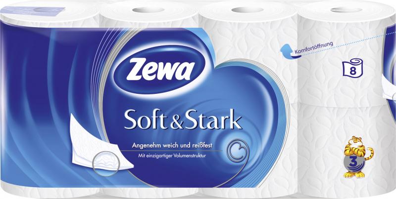 Zewa Soft & Stark Toilettenpapier 3-lagig