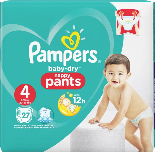 Pampers Baby Dry Pants Gr. 4 Maxi 9-15 kg