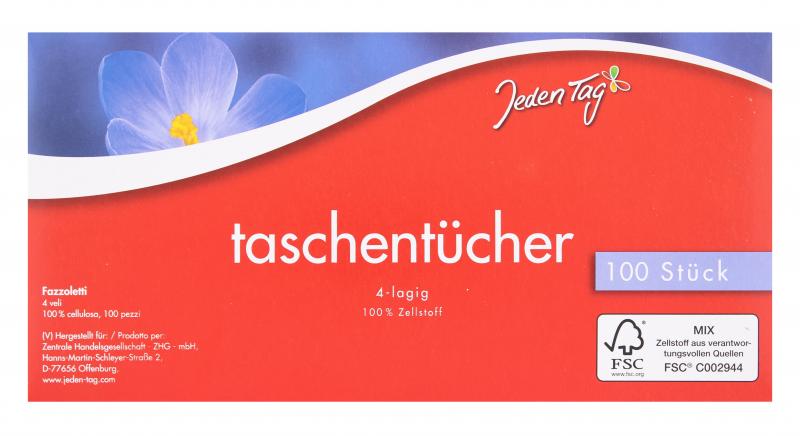 Jeden Tag Taschentücher Box