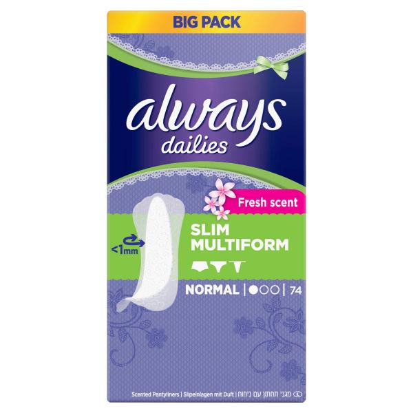 Always Multiform Fresh Slipeinlagen slim