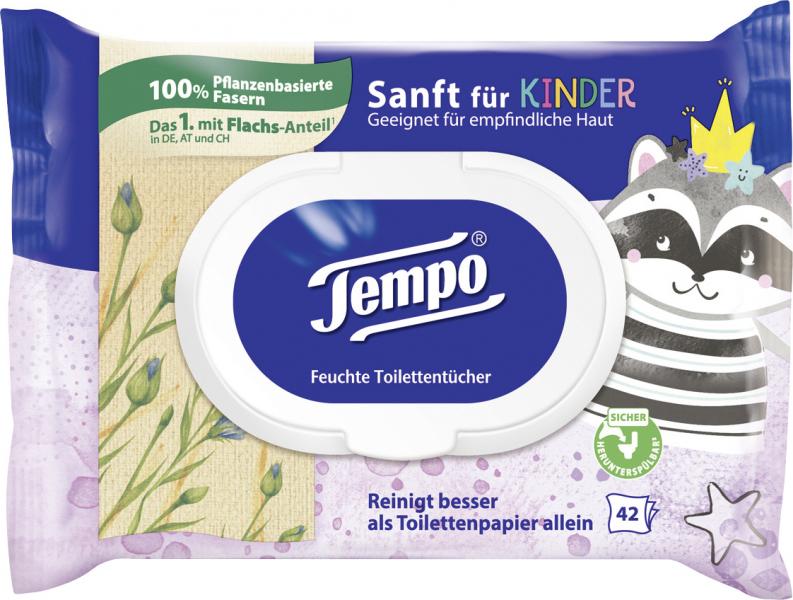 Tempo Feucht Toilettentücher sanft für Kinder