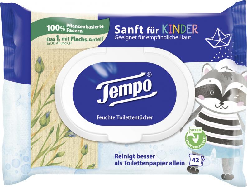 Tempo Feucht Toilettentücher sanft für Kinder