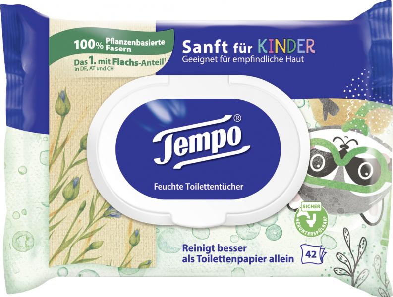 Tempo Feucht Toilettentücher sanft für Kinder