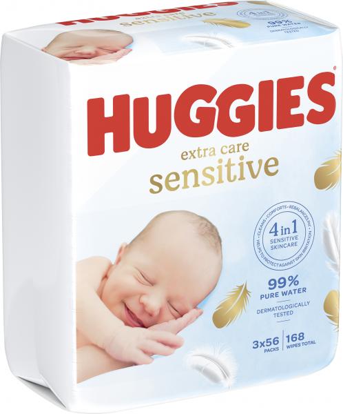 Huggies Extra Care sensitive Feuchte Baby Pflegetücher