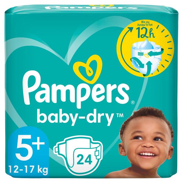 Pampers Baby-Dry Gr. 5+, 12kg-17kg