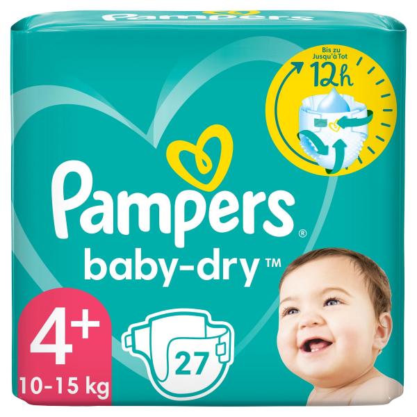 Pampers Baby-Dry Gr. 4+, 10kg-15kg