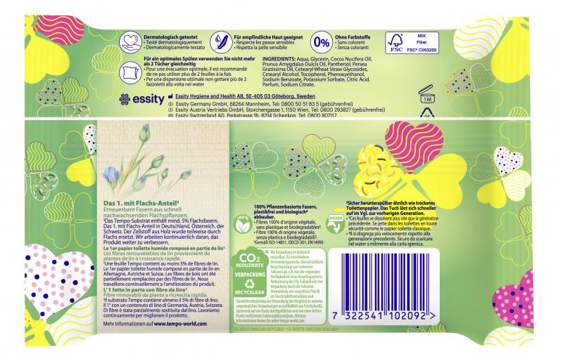 Tempo Feuchte Toilettentücher Limited Edition