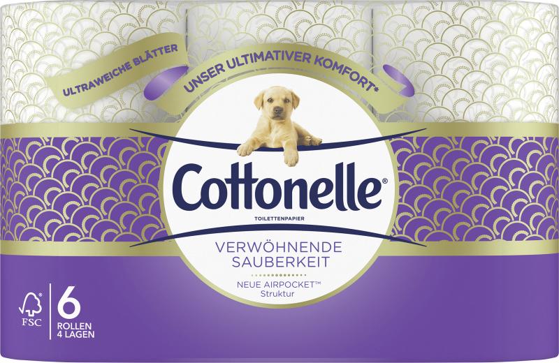 Cottonelle Toilettenpapier 4-lagig Verwöhnende Sauberkeit