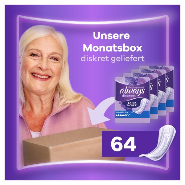 Always Discreet Inkontinenz-Einlagen Long Plus