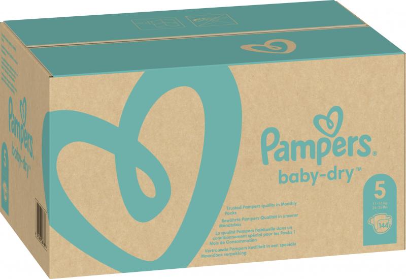 Pampers Baby Dry Gr. 5 Junior 11-16kg Monatsbox