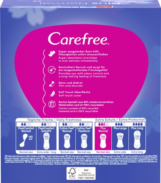 Carefree Plus Normal Slipeinlagen