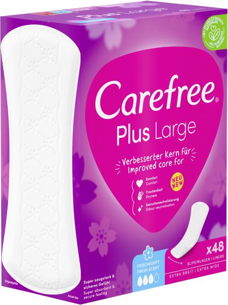 Carefree Plus Large Slipeinlagen Frischeduft