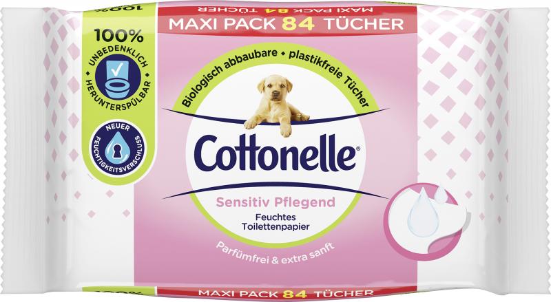 Cottonelle Feuchtes Toilettenpapier Sensitiv Pflegend Maxi Pack