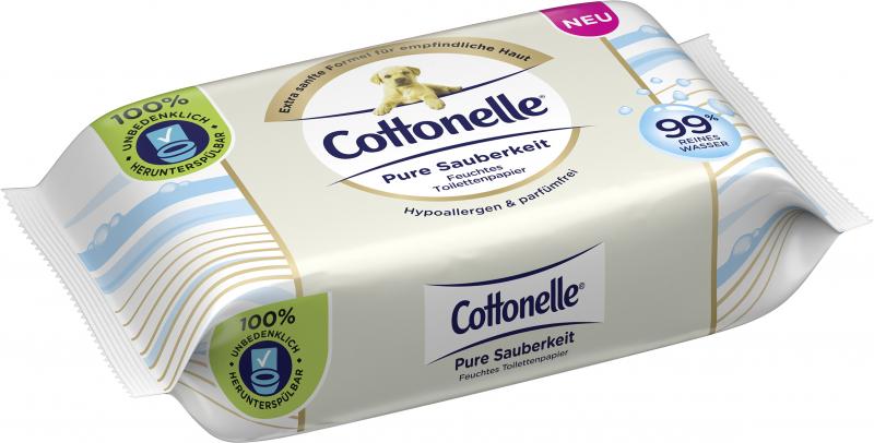 Cottonelle Feuchtes Toilettenpapier Pure Sauberkeit