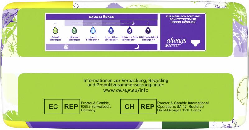 Always Discreet Inkontinenz-Einlagen Normal
