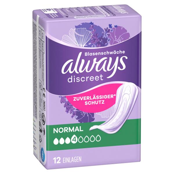 Always Discreet Inkontinenz-Einlagen Normal