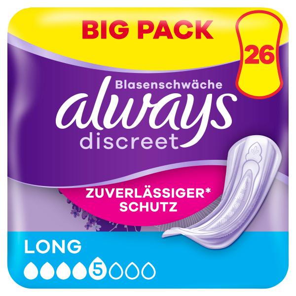 Always Discreet Inkontinenz-Einlagen Long