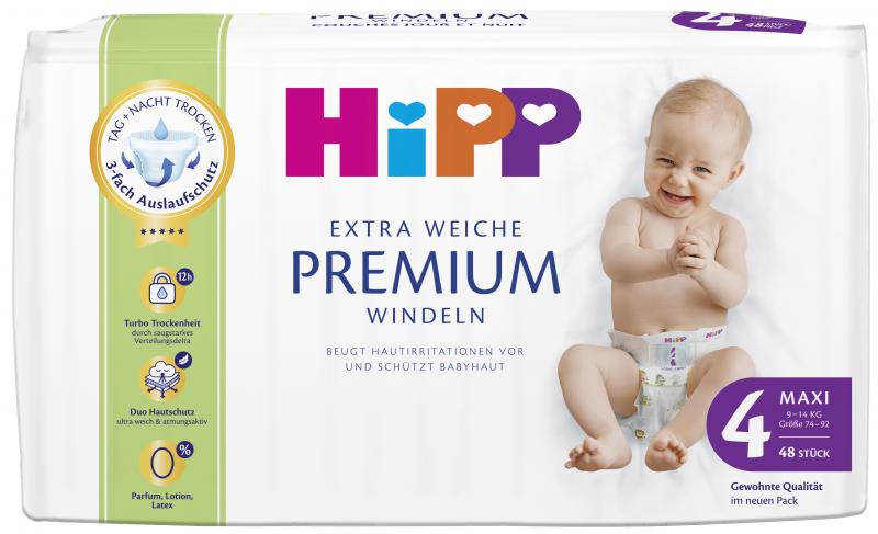 Hipp Extra Weiche Premium Windeln Größe 4 Maxi 9-14kg