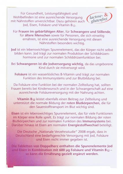 Doppelherz aktiv Jod + Folsäure + Eisen Tabletten