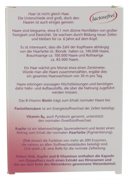 Doppelherz aktiv Haar Vital + Zink + Hirseextrakt Kapseln