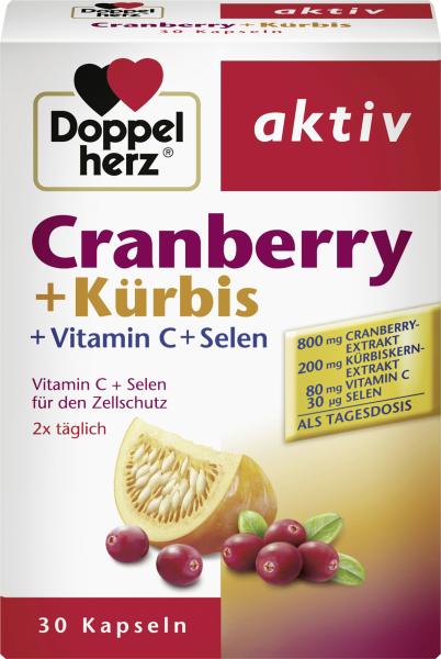 Doppelherz aktiv Cranberry + Kürbis Kapseln