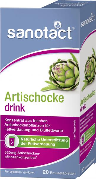 Sanotact Artischocke Drink Brausetabletten