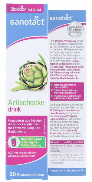 Sanotact Artischocke Drink Brausetabletten