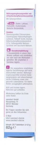 Sanotact Artischocke Drink Brausetabletten